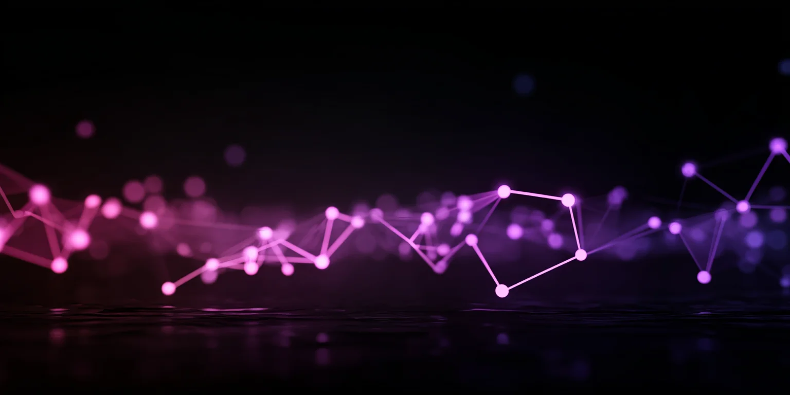 Abstract visualization of rapid AI content generation creating organizational chaos